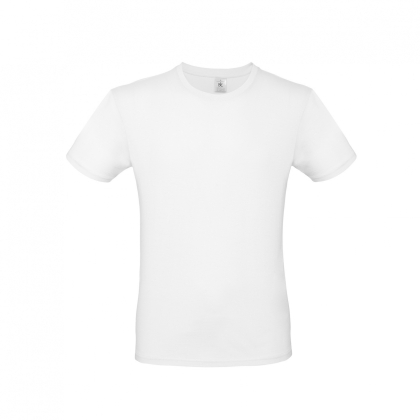 T-shirt, B&C Collection, 100% cotone ring-spun, maniche corte, colore bianco