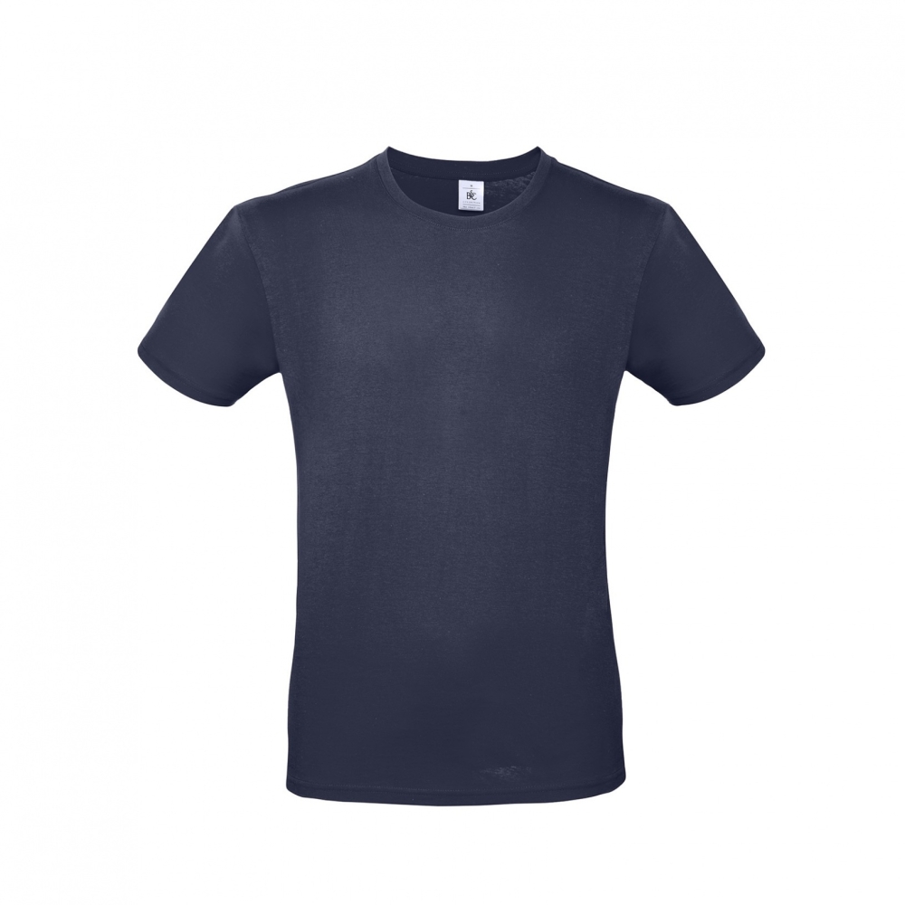 T-shirt, B&C Collection, 100% cotone ring-spun, maniche corte, colore blu