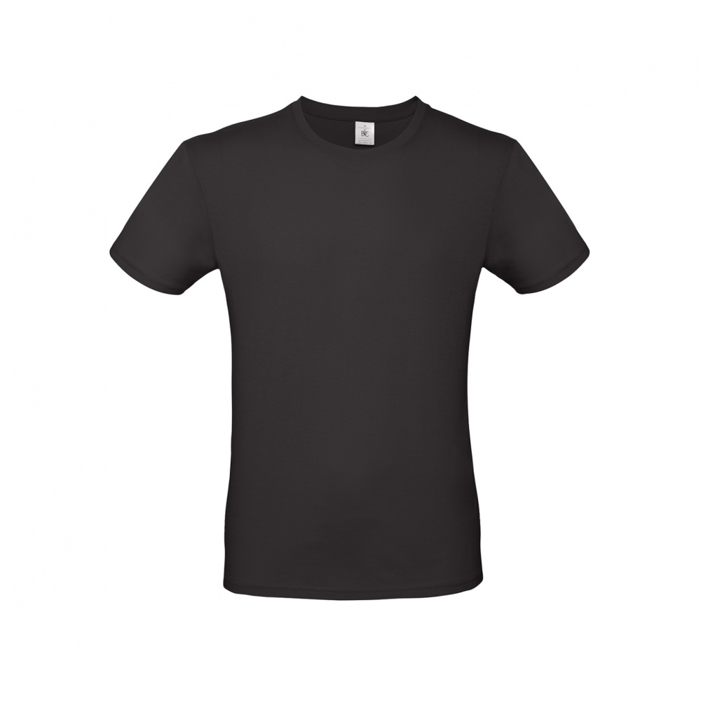 T-shirt, B&C Collection, 100% cotone ring-spun, maniche corte, colore nero