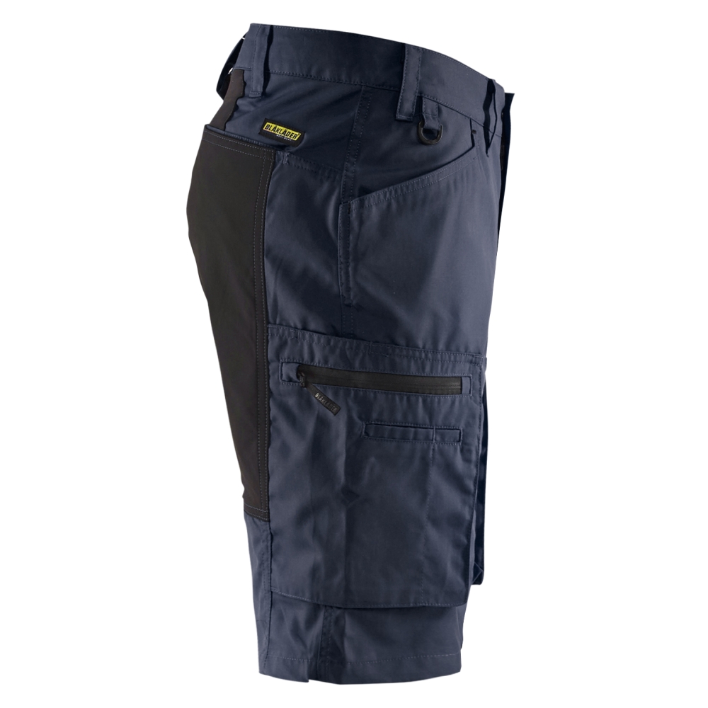 Bermuda, Blaklader, Service Stretch, Inserti stretch, colore blu, tessuto leggero e resistente