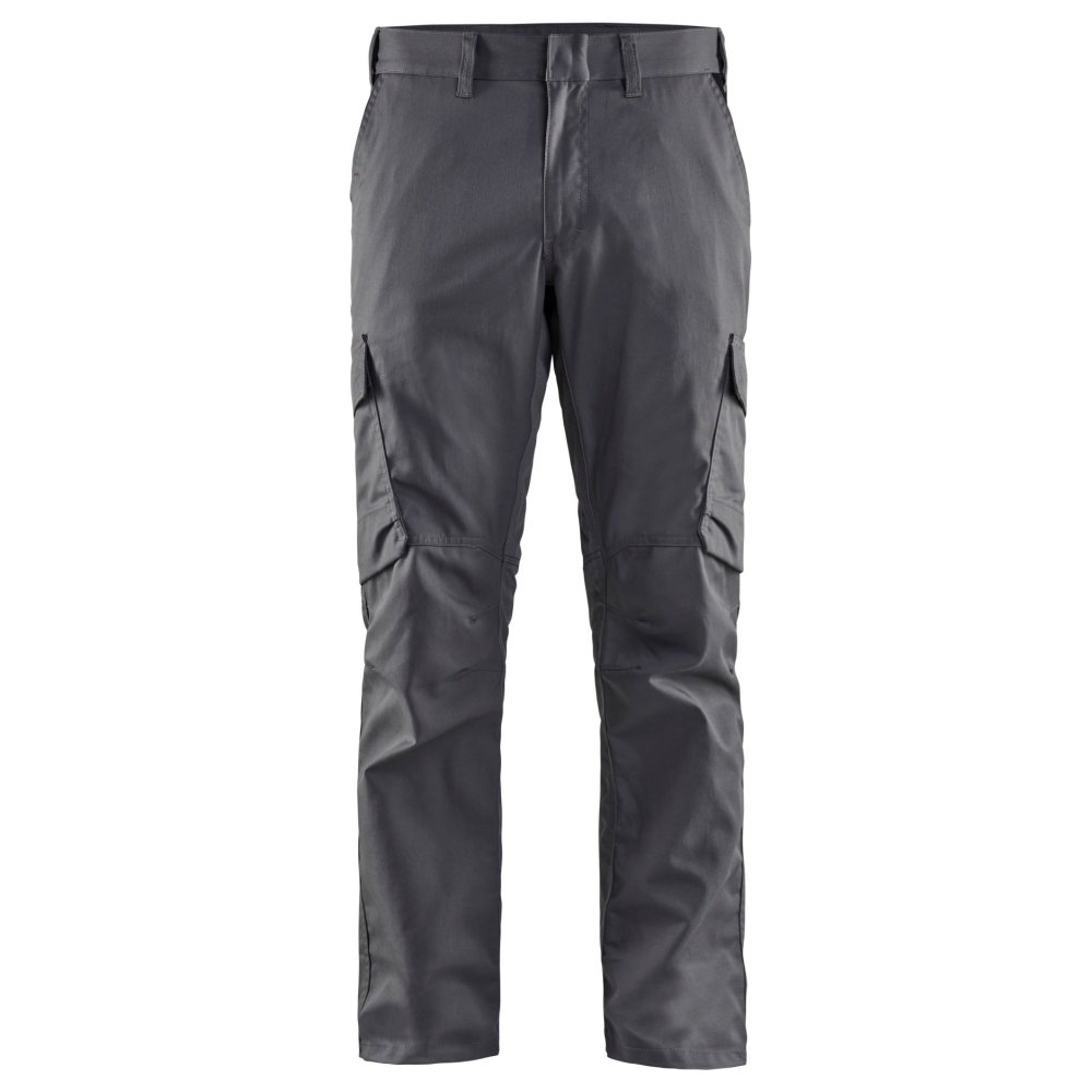 Pantalone, Blaklader, Industria Stretch, colore grigio, con inserti riflettenti, anti-graffio, tasce con zip