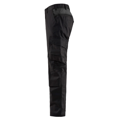 Pantalone, Blaklader, Industria Stretch, colore nero, Anti-graffio, inserti riflettenti, vita elastica