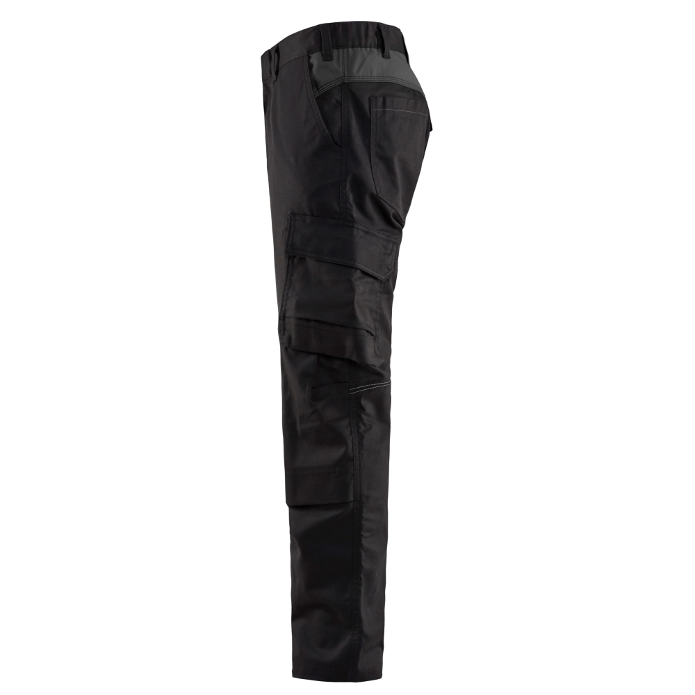 Pantalone, Blaklader, Industria Stretch, colore nero, Anti-graffio, inserti riflettenti, vita elastica
