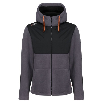 Giacca, Tactical Threads Garrison, colore grigio, Micropile e sherpa, con cappuccio