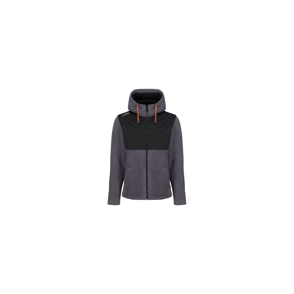 Giacca, Tactical Threads Garrison, colore grigio, Micropile e sherpa, con cappuccio