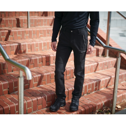 Pantaloni, Regatta Professional, Prolite, colore nero,  Softshell, elasticizzato, idrorepellente, indossati
