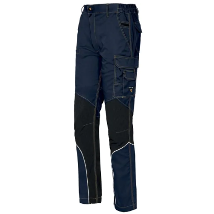 Pantalone, ISSA, Stretch Extreme, 8830B, colore blu, Tessuto elasticizzato, 9 tasche