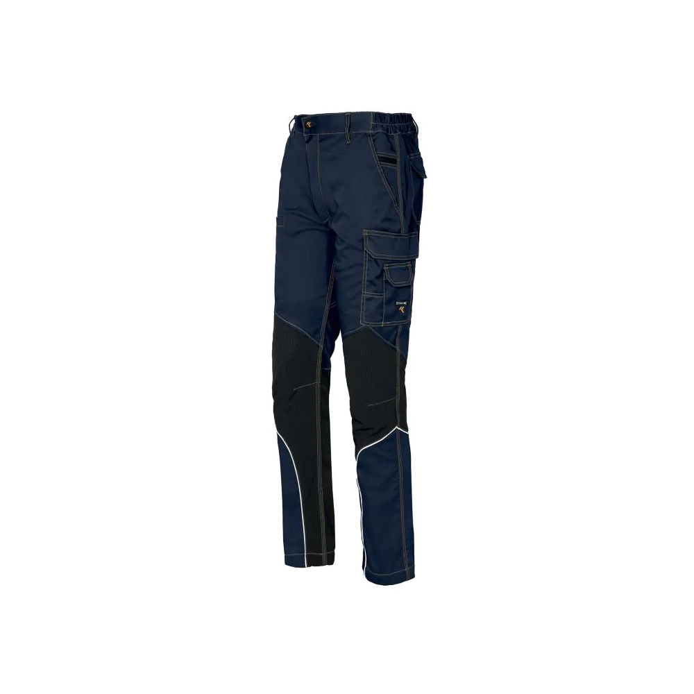 Pantalone, ISSA, Stretch Extreme, 8830B, colore blu, Tessuto elasticizzato, 9 tasche