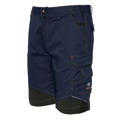 Bermuda, ISSA, Stretch Extreme, 8834B, colore blu, Tessuto elasticizzato, 9 tasche