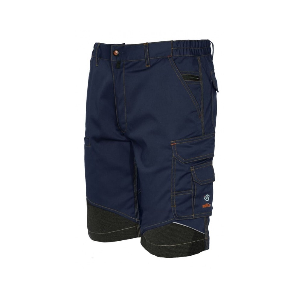 Bermuda, ISSA, Stretch Extreme, 8834B, colore blu, Tessuto elasticizzato, 9 tasche