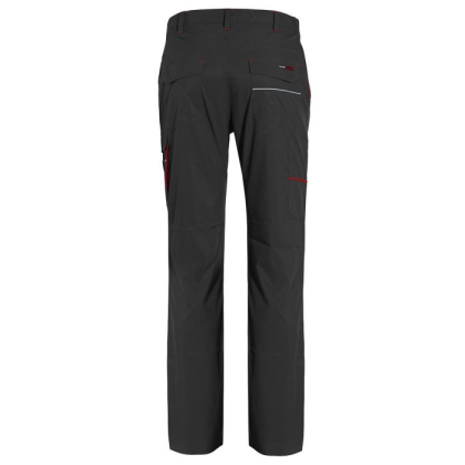 Pantalone, ISSA, Boom Light, 9032B, colore nero, Softshell stretch 4-WAY, 6 tasche