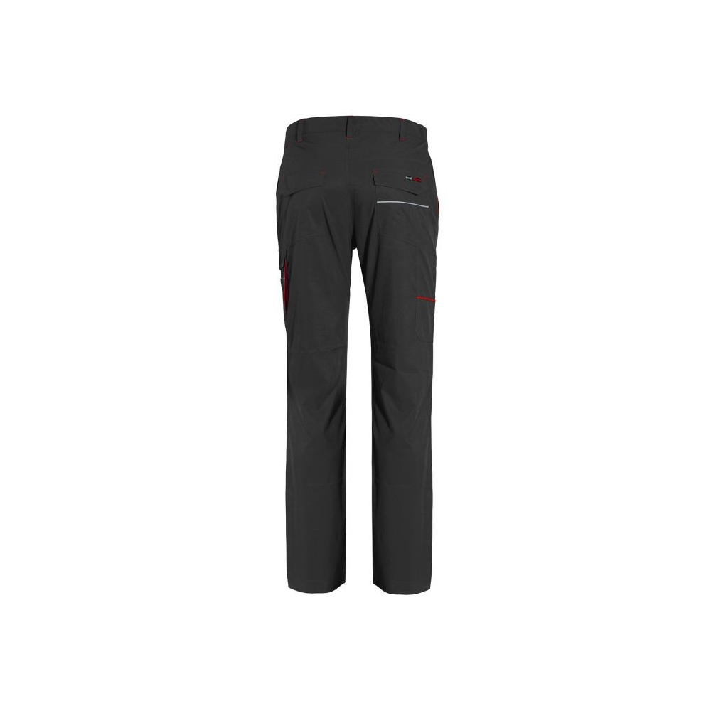 Pantalone, ISSA, Boom Light, 9032B, colore nero, Softshell stretch 4-WAY, 6 tasche
