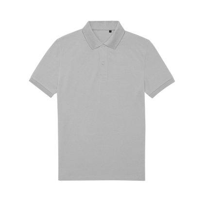 Polo, B&C Collection, CPU428, colore grigio, Poliestere riciclato e cotone, manica corta, traspirante