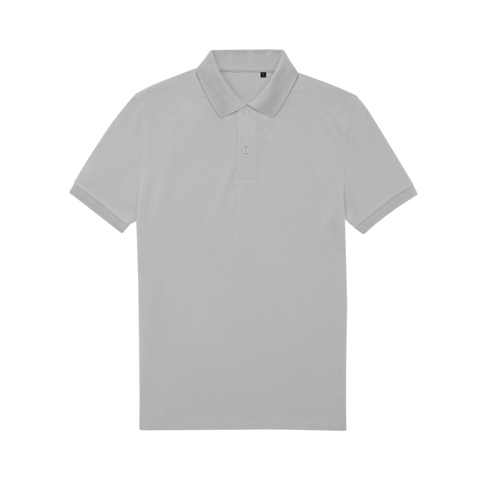 Polo, B&C Collection, CPU428, colore grigio, Poliestere riciclato e cotone, manica corta, traspirante