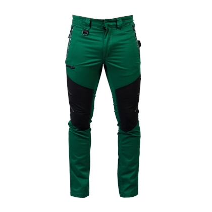 Pantalone, James Ross, Libano, colore verde, Elasticizzato, multitasche, ginocchia rinforzate tessuto anti-abrasione