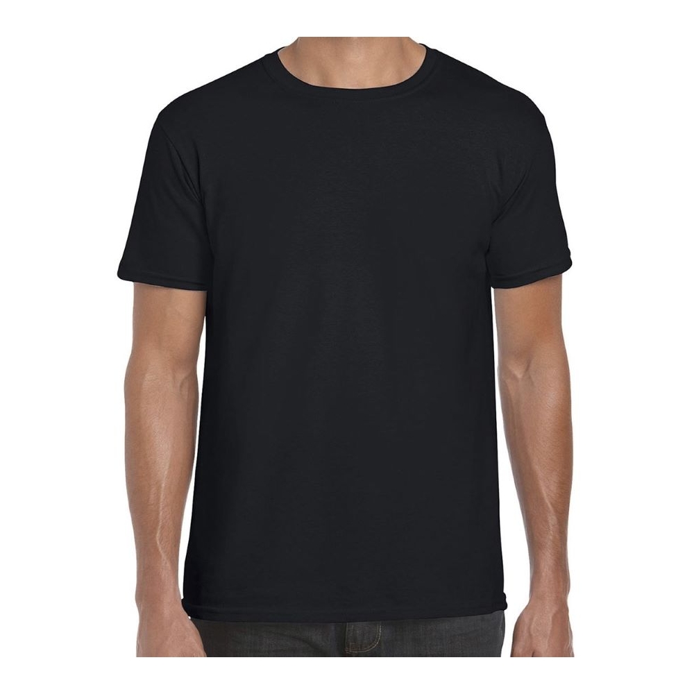 T-Shirt, Gildan, GL64000, colore nero, 100% cotone, manica corta