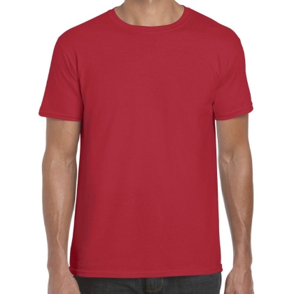 T-Shirt, Gildan, GL64000, colore rosso, 100% cotone, manica corta