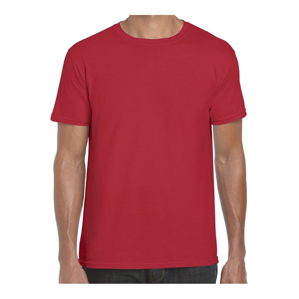 T-Shirt, Gildan, GL64000, colore rosso, 100% cotone, manica corta