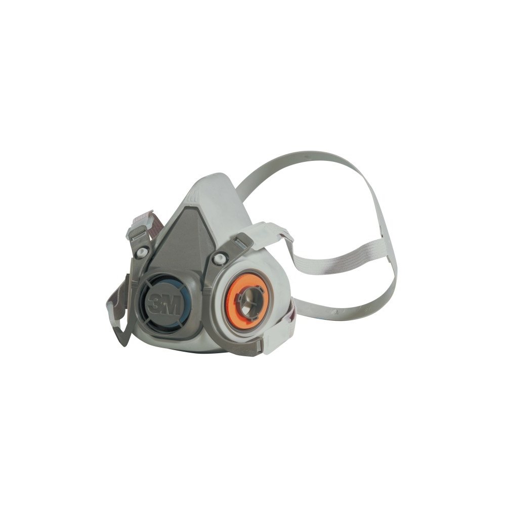 Semimaschera 3M, 6200, taglia M, riutilizzabili, con filtri intercambiabili, serie 6000, non indossata