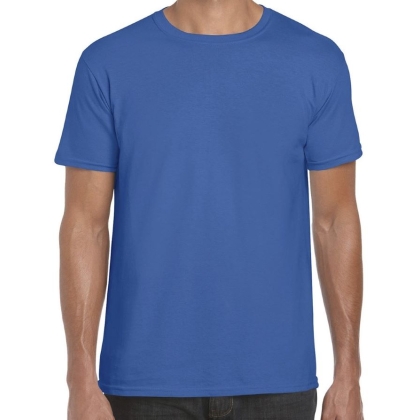 T-Shirt, Gildan, GL64000, colore blu, 100% cotone, manica corta