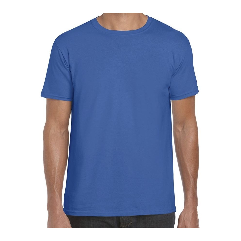 T-Shirt, Gildan, GL64000, colore blu, 100% cotone, manica corta