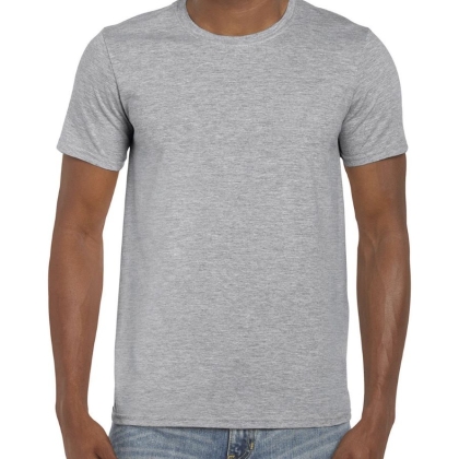 T-Shirt, Gildan, GL64000, colore grigio, 100% cotone, manica corta