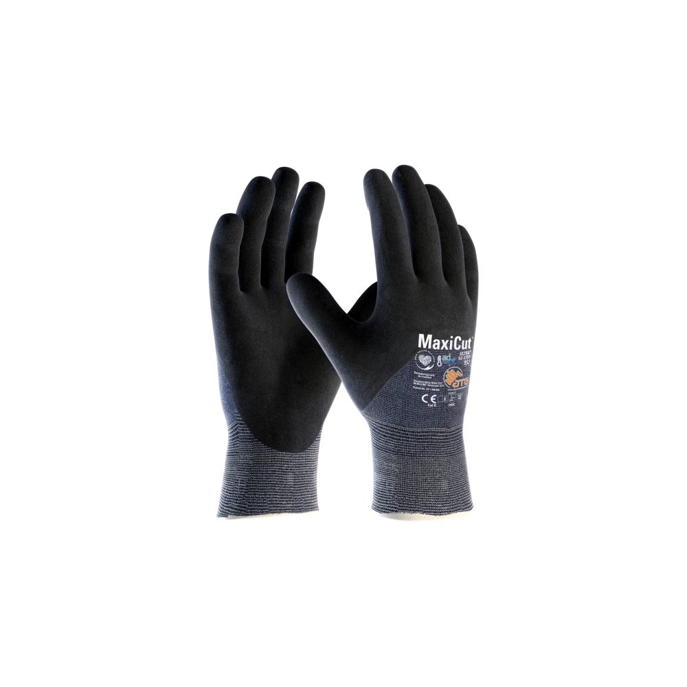 Guanto, ATG, Maxicut Ultra, 52-3755, colore grigio, rivestimento dorso 3/4 colore nero