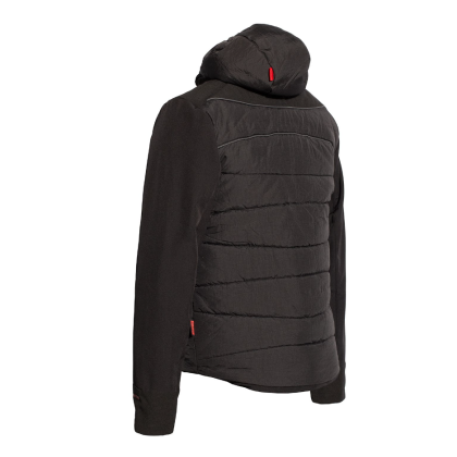 Giacca ISSA Iconic Extreme  8888B, colore nero, Pumino tecnico, 5 tasche, inserti riflettenti