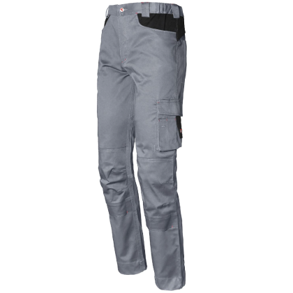 Pantalone ISSA Stretch 8731B, colore grigio, Tessuto stretch in cotone