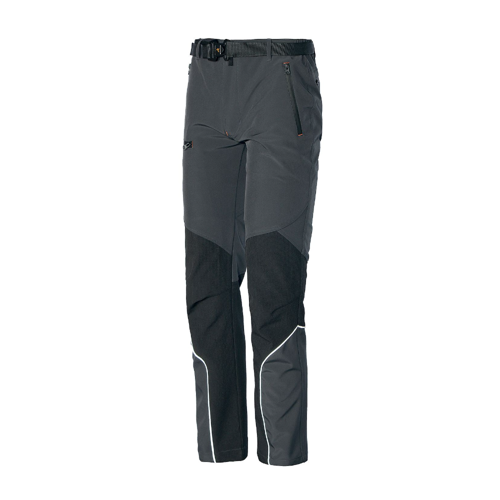 Pantalone ISSA light extreme 8832B, colore grigio, Softshell, membrana TPU, 6 tasche