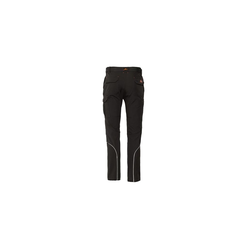 Pantalone ISSA Heavy Stretch Extreme 8833B, colore nero, Softshell e micro pile, 6 tasche