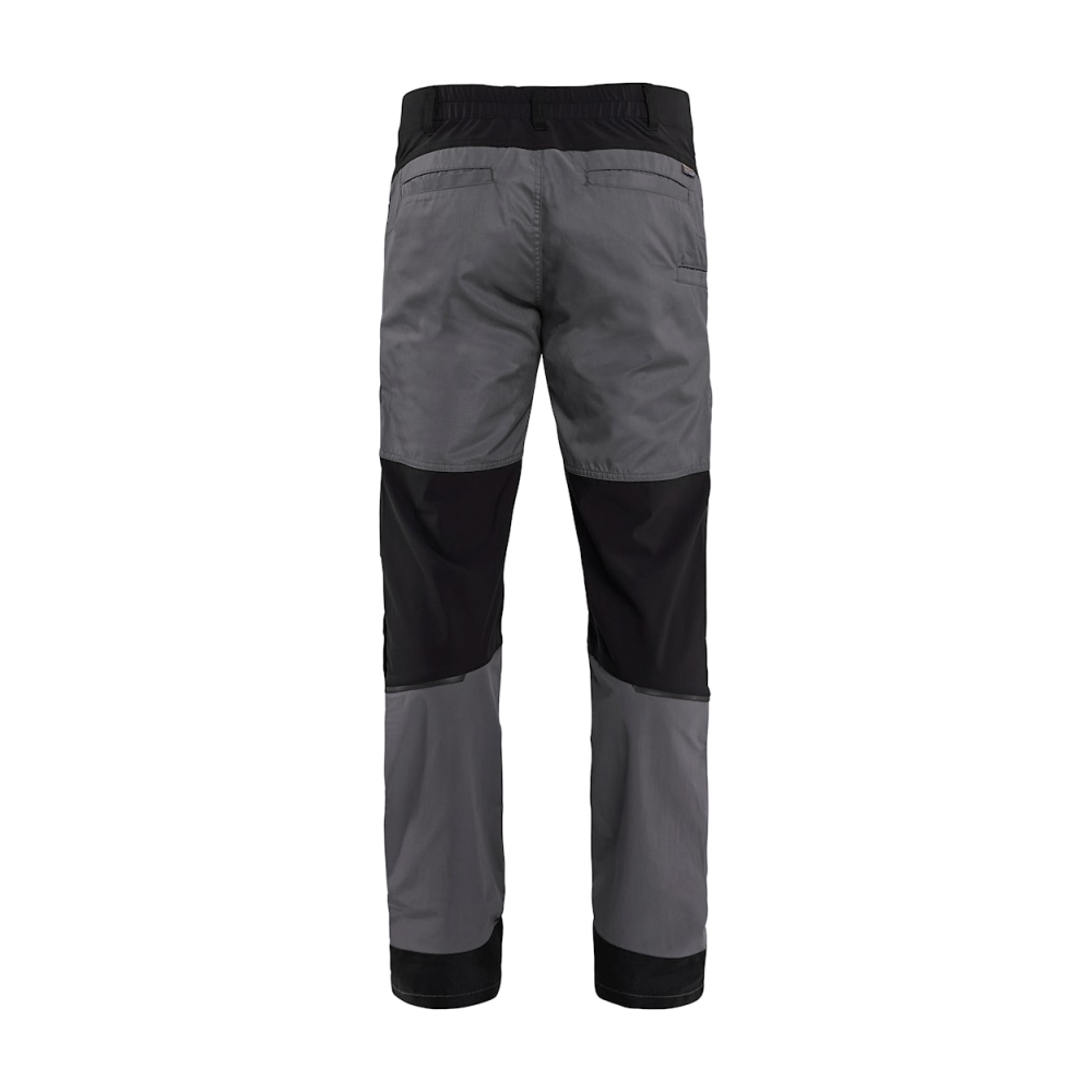 Pantalone, Blaklader, Service, resistente, ginocchia rinforzate,  dettagli riflettenti,nero e grigio ,vista posteriore