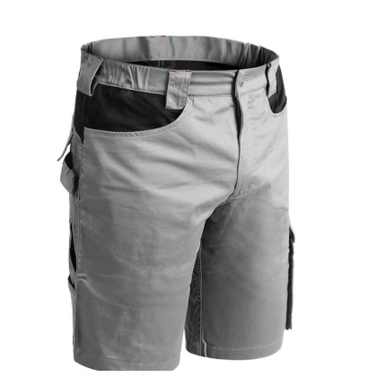 bermuda, issaline, grigi, in cotone e spandex, multitasche