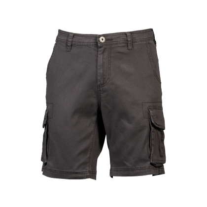 Bermuda James Ross Mikonos - Pantalone corto da lavoro multitasche elasticizzato colore grigio scuro
