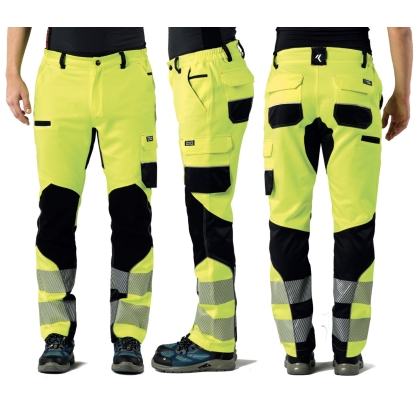 Pantalone Issa Extreme HV 8830BHV, giallo fluo