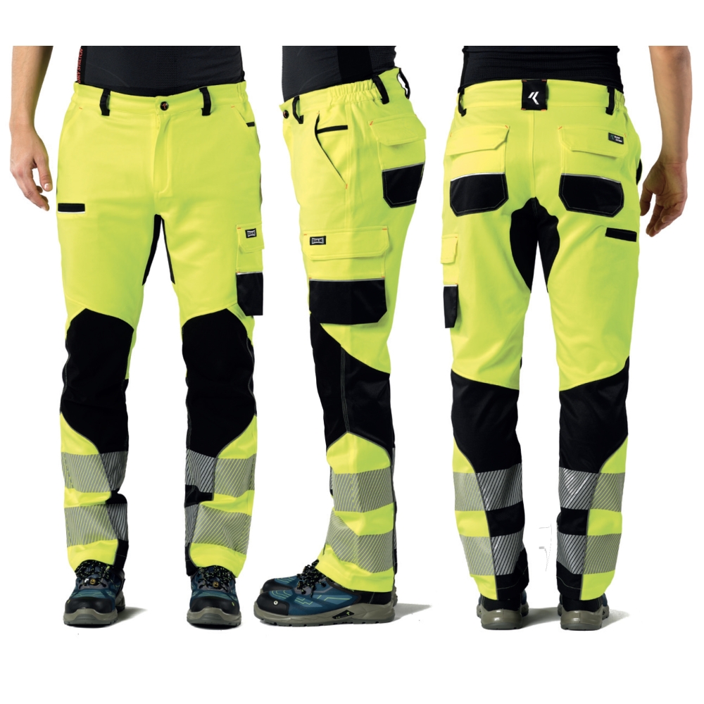 Pantalone Issa Extreme HV 8830BHV, giallo fluo