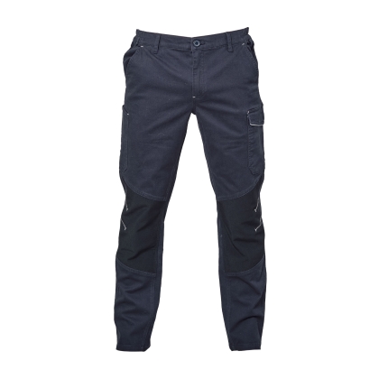 Pantalone Zurigo Tech James Ross , blu, 98% cotone e 2% elastan.