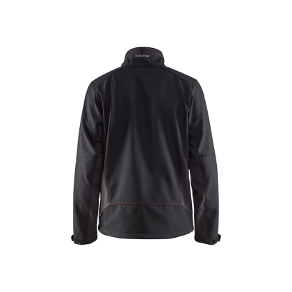 Giacca Softshell Blaklader, rosso/nero, 100% poliestere, softshell 2-strati, idrorepellente, pile, 255g/m².