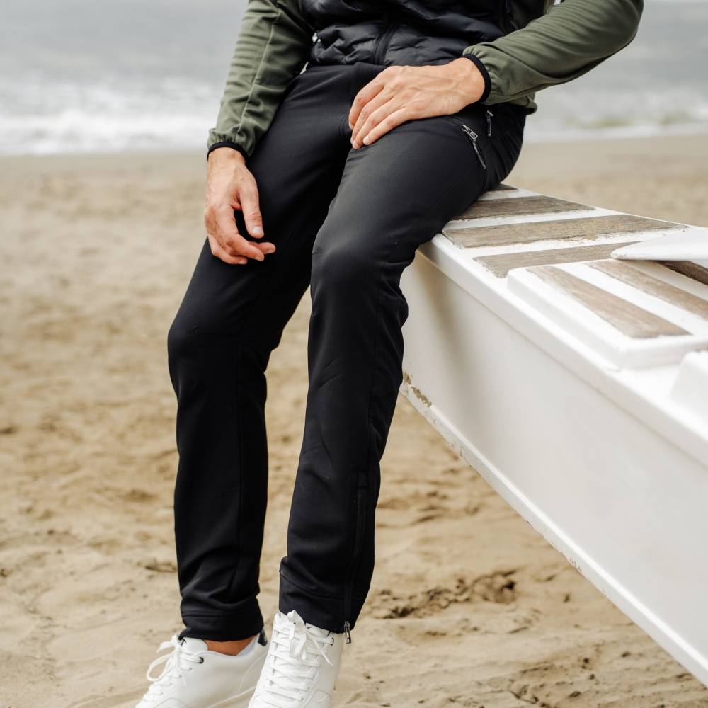 Pantalone tecnico Pampeago JRC,  colore: nero, pantalone  monoelastico con trattamento idrorepellente e interno garzato.