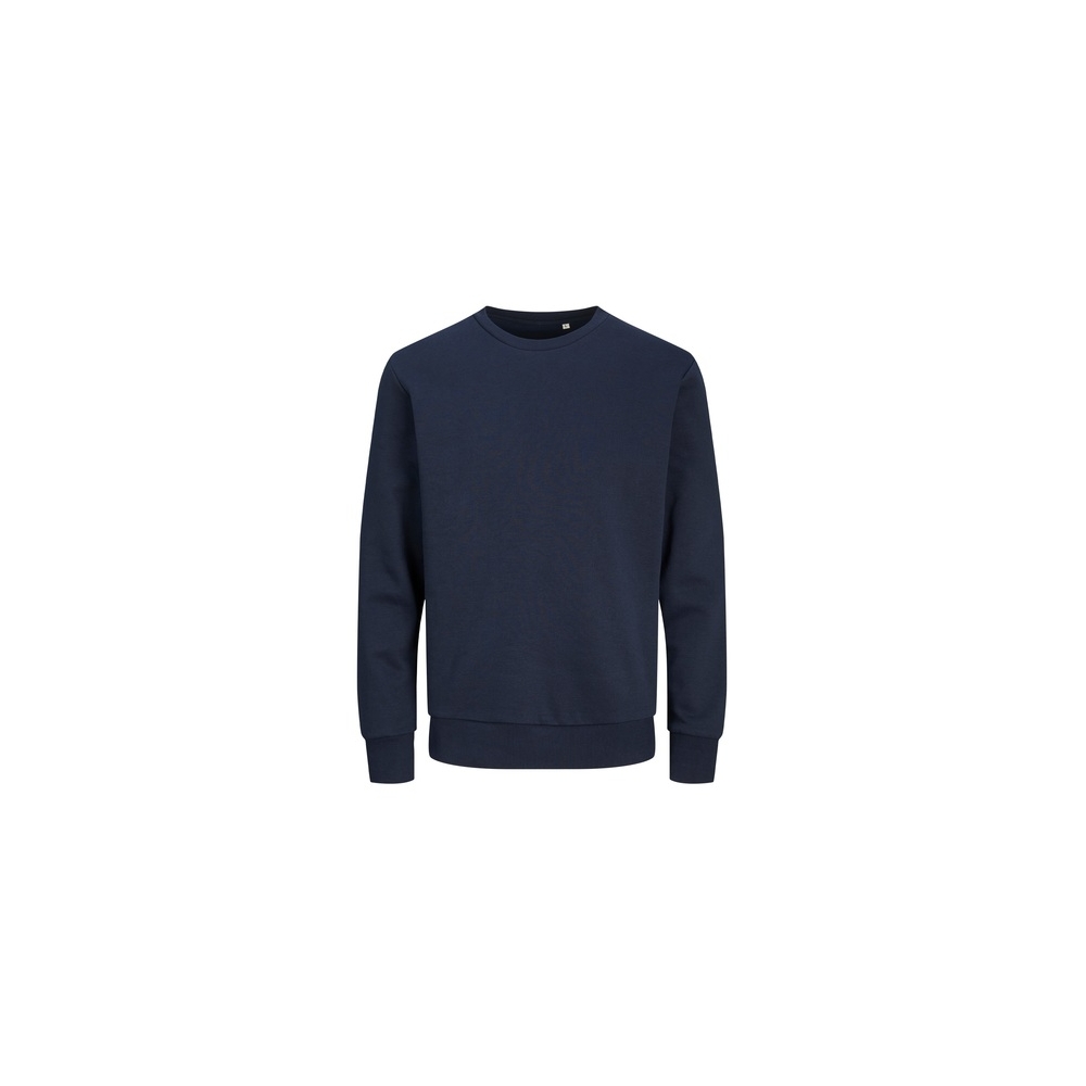 Felpa girocollo Produkt by Jack & Jones , colore: blu, 80% cotone organico e 20% poliestere riciclato.
