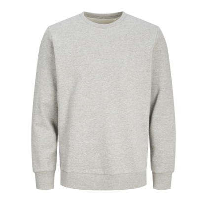 Felpa girocollo Produkt by Jack & Jones , colore: grigio, 80% cotone organico e 20% poliestere riciclato.