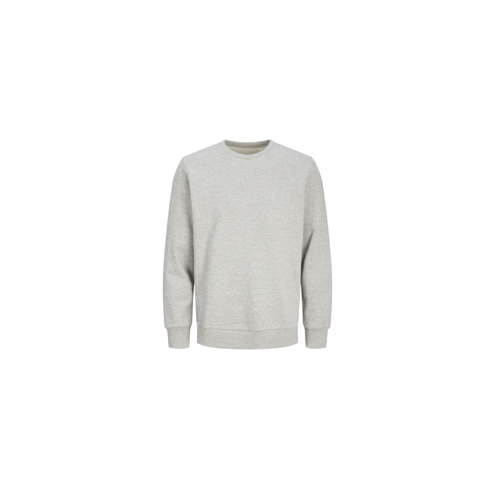 Felpa girocollo Produkt by Jack & Jones , colore: grigio, 80% cotone organico e 20% poliestere riciclato.