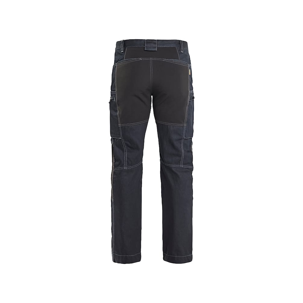 Pantalone Service Denim Blacklader in CORDURA®, colore: blu/nero.