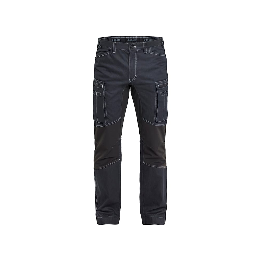 Pantalone Service Denim Blacklader in CORDURA®, colore: blu/nero.