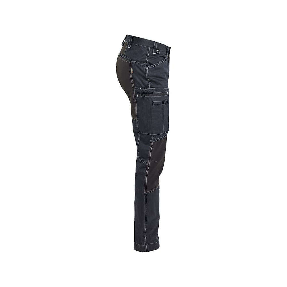 Pantalone Service Denim Blacklader in CORDURA®, colore: blu/nero.