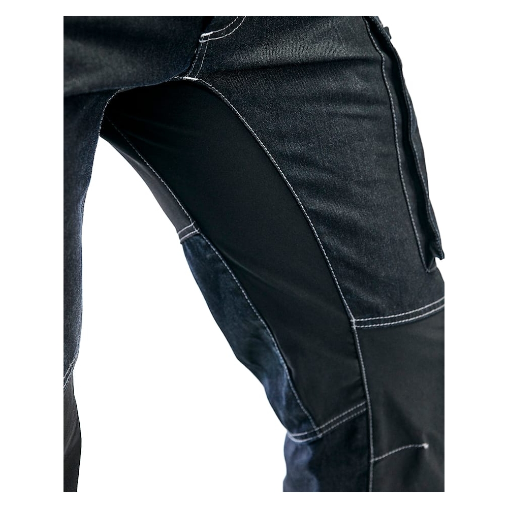 Pantalone Service Denim Blacklader in CORDURA®, colore: blu/nero.