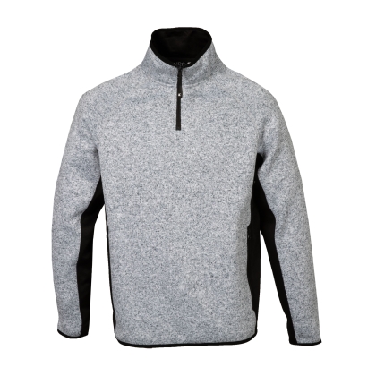 Felpa in maglia Maribor JRC, grigio, senza cappuccio, senza zip, con tasche con zip.