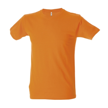 T-Shirt Argentina Man cotone JMC, arancione, cotone pettinato 100%.