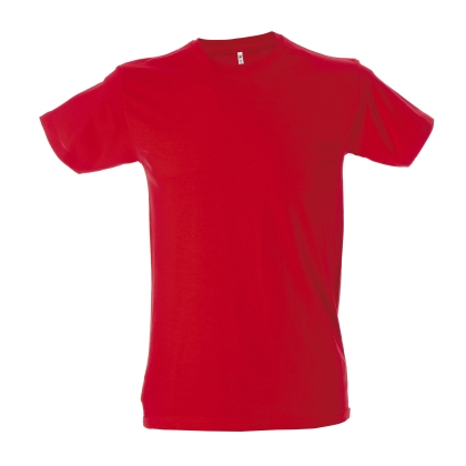 T-Shirt Argentina Man cotone JMC, rosso, cotone pettinato 100%.