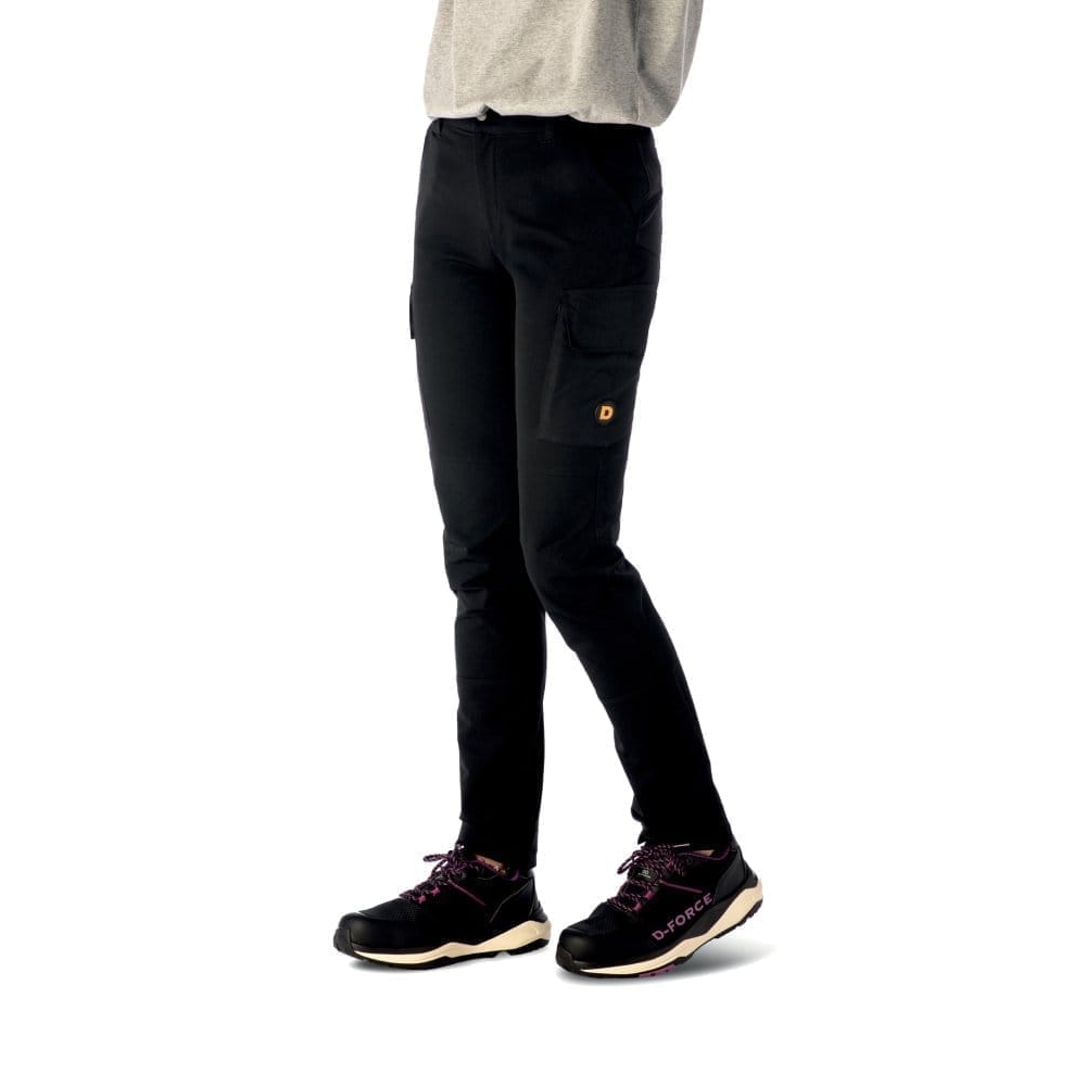 Pantalone donna Feltre D-Force, colore nero,  92% poliammide e 8% elastane (230 g/m²).